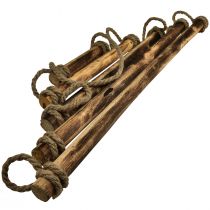 Artikel Wanddekoration Holz Weihnachtsbaum mit Juteseil 75x105cm geflammtes Design