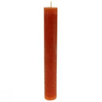 Stabkerzen durchgefärbt Braune Kerzen 34×240mm 4St