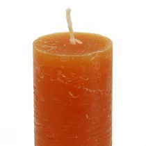 Stabkerzen Dunkelorange Durchgefärbt Sunset 34x240mm 4St