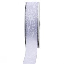 Artikel Geschenkband Lila Blumen Schleifenband Flieder 25mm 18m