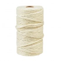 Juteband Jutekordel Band Jute Creme Dekoband Weiß Ø4mm 100m