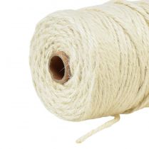 Artikel Juteband Jutekordel Band Jute Creme Dekoband Weiß Ø4mm 100m