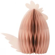 Artikel Wabenfigur Ostern Deko Huhn Orange 28,5×15,5×30cm