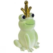 Artikel Deko Frosch mit Krone Froschkönig Deko Hellgrün 40,5cm
