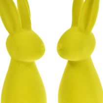 Artikel Beflockte Hasen Osterhasen Gelbgrün – 2. Wahl – 8×10×29cm 2 St