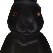 Artikel Hasenbüste denkend Schwarz Beflockt – 2. Wahl – Ostern 16,5×13×27cm