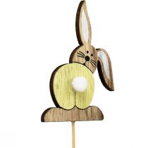 Artikel Osterhase Holz Blumenstecker Ostern Bunt H8cm 12 St