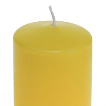 Artikel Stumpenkerze Gelb Zitrone Wenzel Kerzen PURE Kerzen 130×60mm