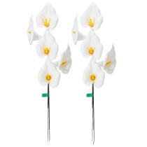 Artikel Kunstblume Calla Weiß mit gelbem Stempel 35cm 10 Stück