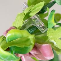 Artikel Hochzeitsanstecker transparent Silber 5cm - Anstecknadeln für Blumendekoration (50 Stück)