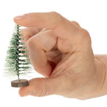 Artikel Künstliche Mini-Tannenbäume 6 cm beschneit Set 12 Stück Kunststoff Innenbereich