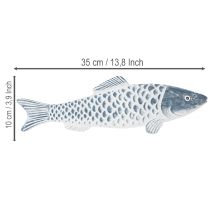 Artikel Holzfisch Dekorationsobjekt aus Holzmehl, 35cm, für Innenbereich