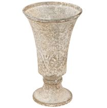 Artikel Antiker Metall Kelch Deko Pokal Vintage Vase Ø11cm H17,5cm