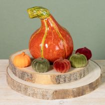 Artikel Mini Kürbis Herbstdeko beflockt Ø4cm 24 Stk für Floristen