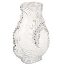 Artikel Glasvase Fischform Transparent 24,5 cm für Dekoration und Blumenarrangements