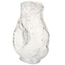 Artikel Glasvase Fischform Transparent 24,5 cm für Dekoration und Blumenarrangements