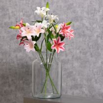 Artikel Künstliche Lilie 67cm im 2er-Set für elegante Dekoration in Rosa
