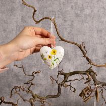 Artikel Herzförmige Wanddeko mit floralen Mustern aus Metall 7cm – Set mit 6 Anhängern