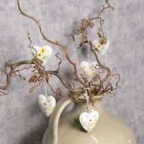 Artikel Herzförmige Wanddeko mit floralen Mustern aus Metall 7cm – Set mit 6 Anhängern