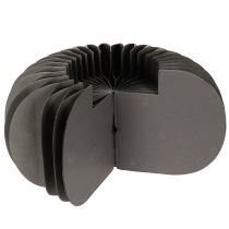 Artikel Wabenpapier Kürbis Dekoring 24cm Dunkelgrau 4 Stück
