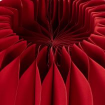 Artikel Set aus 4 Wabenpapier Kürbissen 24 cm Rot für Tisch- und Schaufensterdekoration