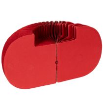 Artikel Set aus 4 Wabenpapier Kürbissen 24 cm Rot für Tisch- und Schaufensterdekoration