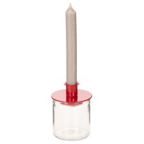 Artikel Glaswindlicht rund klares Glas Teelichthalter 8cm 3er-Set