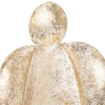 Artikel Kerzenhalter Engel 27 cm Metall Gold Innenbereich