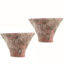 Artikel Harztopf Tontopf Pflanztopf Terrakotta Vintage H7cm 2St, ideal für Floristen und Blumengeschäfte