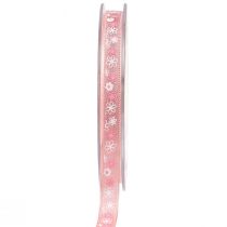 Artikel Geschenkband Blumen Dekoband Rosa Band 10mm 15m