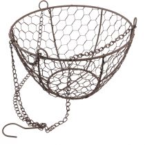 Artikel Drahtkorb zum Hängen Hängekorb Metall Rost Optik Ø21cm