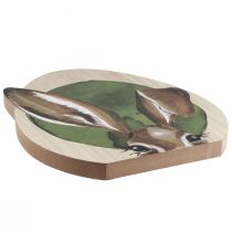 Artikel Osterdeko Holz Hasen Deko Natur Farbig 33cm×45cm