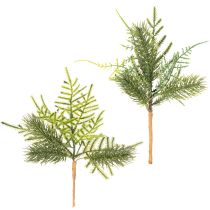 Artikel Künstlicher Tannenzweig 22 cm Grün 2 Stück für Innenbereich