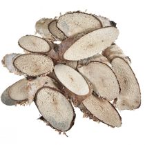 Artikel Holzscheiben Birke oval Birkenscheiben 4-9cm 450g