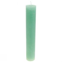 Grüne Kerzen Groß Stabkerzen Durchgefärbt 50x300mm 4St