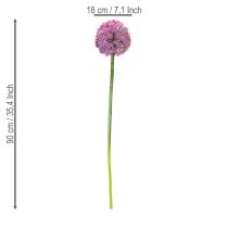 Artikel Kunstblume Zierlauch Allium lila 90cm dekorativ langlebig hochwertig
