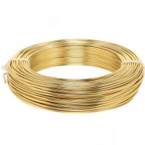 Artikel Aluminiumdraht Gold Ø2mm Dekodraht Basteldraht Rund 500g 60m