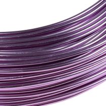Artikel Aluminiumdraht Lila 2mm für Schmuck & Deko, Lavendelfarbener Basteldraht, 500g - 60m