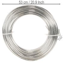 Artikel Aluminiumdraht Silber 3 mm 1 kg für Floristik und kreative Arbeiten
