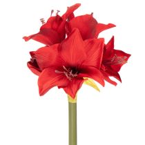Artikel Kunstblume Amaryllis Rot mit Stiel 50 cm