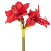Artikel Kunstblume Amaryllis Rot mit Stiel 50 cm