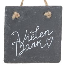 Artikel Anhänger Schieferplatte Deko Vielen Dank Geschenk Deko-Accessoire