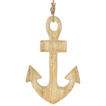Artikel Anker Deko Hänger Holz Jute Natur Maritim 15x25cm 2er Set
