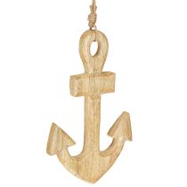 Artikel Anker Deko Hänger Holz Jute Natur Maritim 15x25cm 2er Set
