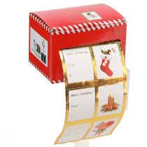 Artikel Aufkleber Weihnachten Geschenkaufkleber Etiketten 5,5cm 60 St
