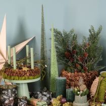 Artikel Deko-Tannenbaum künstlich 80 cm mit Holzsockel für Innenbereich