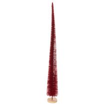 Artikel Deko Tannenbaum schlank auf Holzfuß 80cm rot