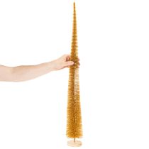 Artikel Deko Tannenbaum Kunststoff Holz 80 cm Dunkelgelb Gold