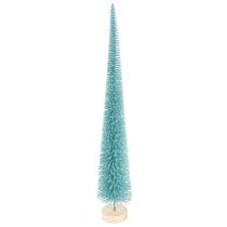 Artikel Tannenbaum Kunstbaum schlank mit Holzfuß 40cm türkis