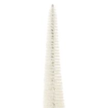 Artikel Tannenbaum Dekobaum mit Holzfuß 40 cm Weißgrau 3 Stück für Innenbereich